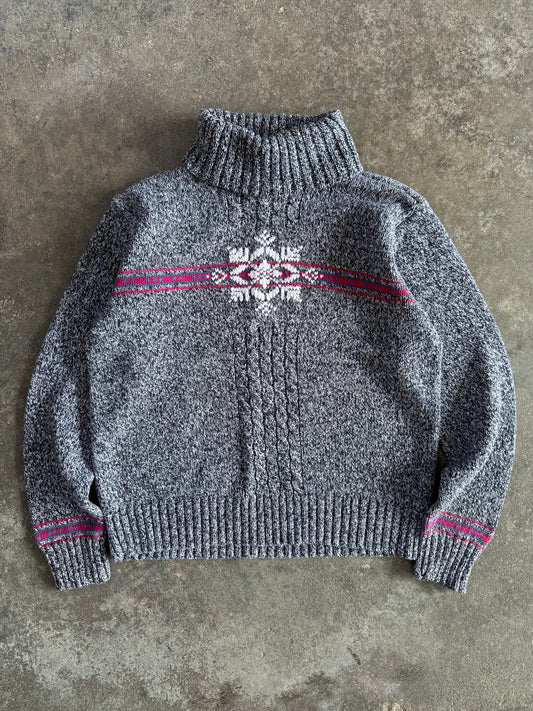 Snowflake Turtleneck Sweater - PS