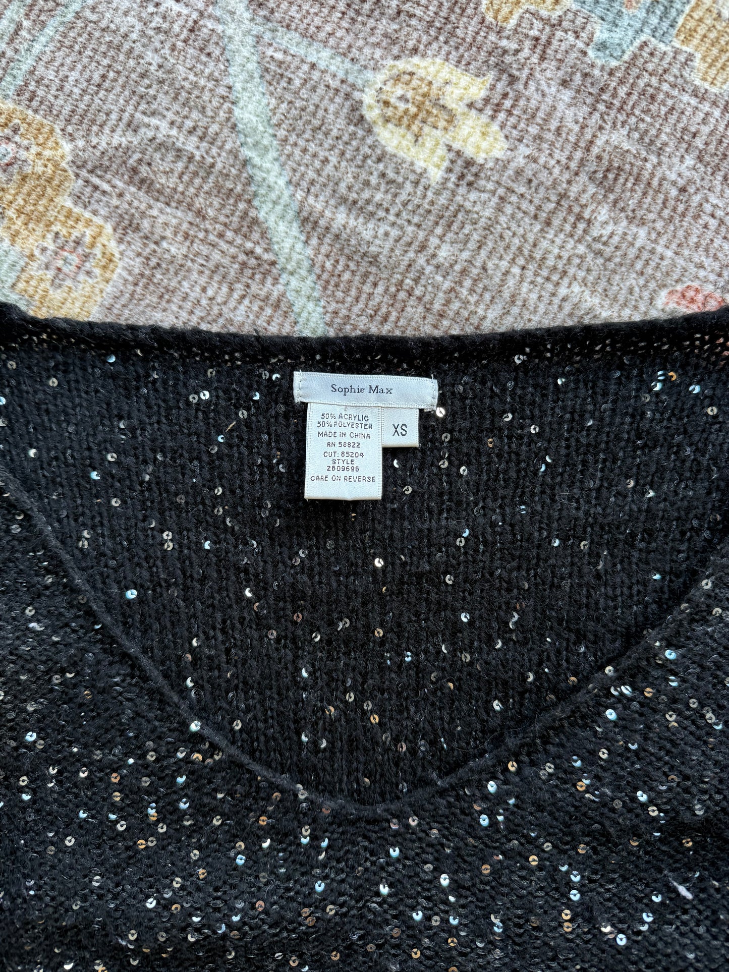 Knit Sequin Top - XS