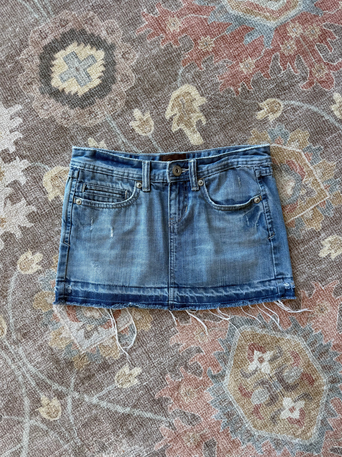 Denim Mini Skirt - 27”