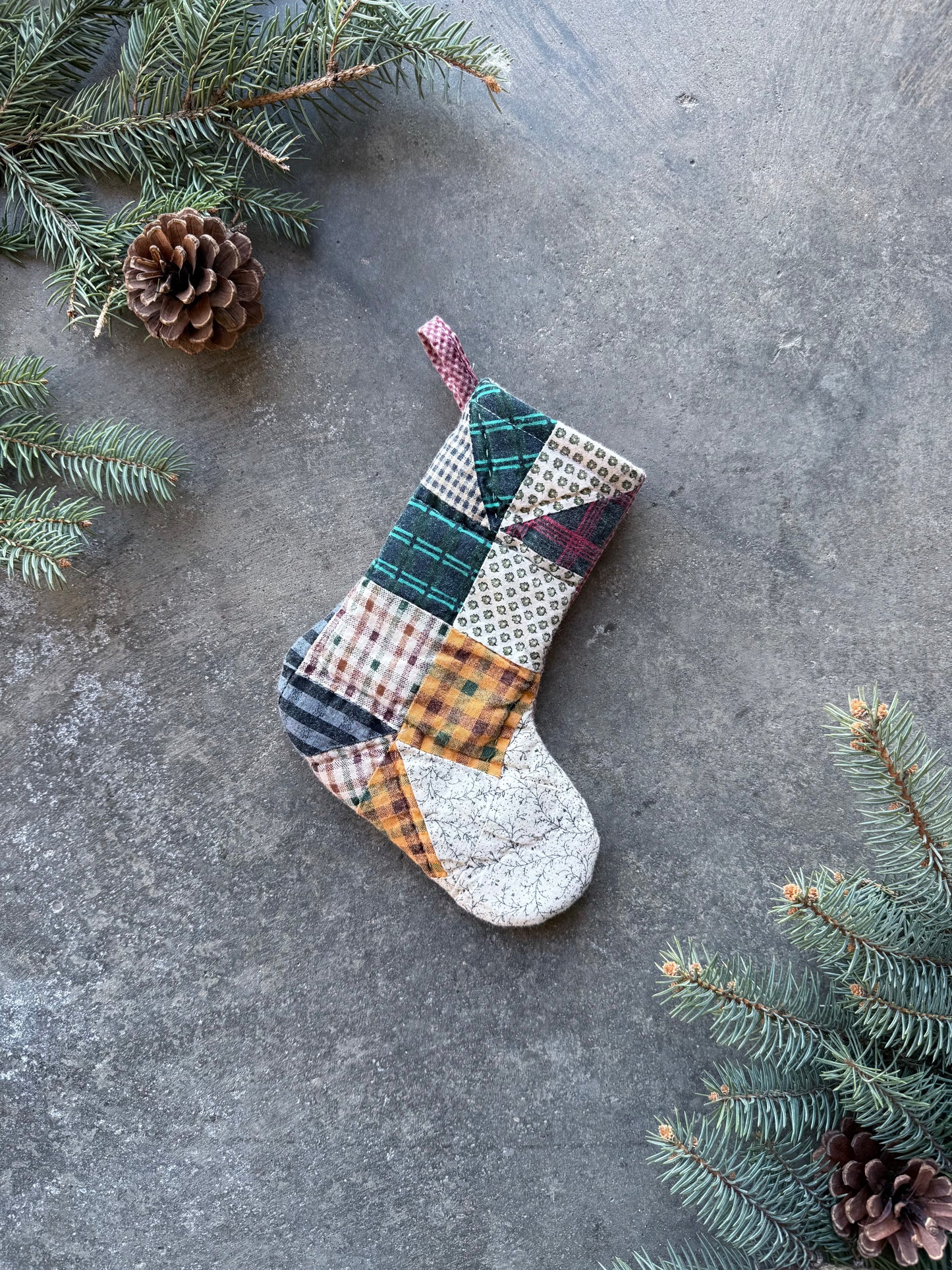 Mini Quilt Stocking