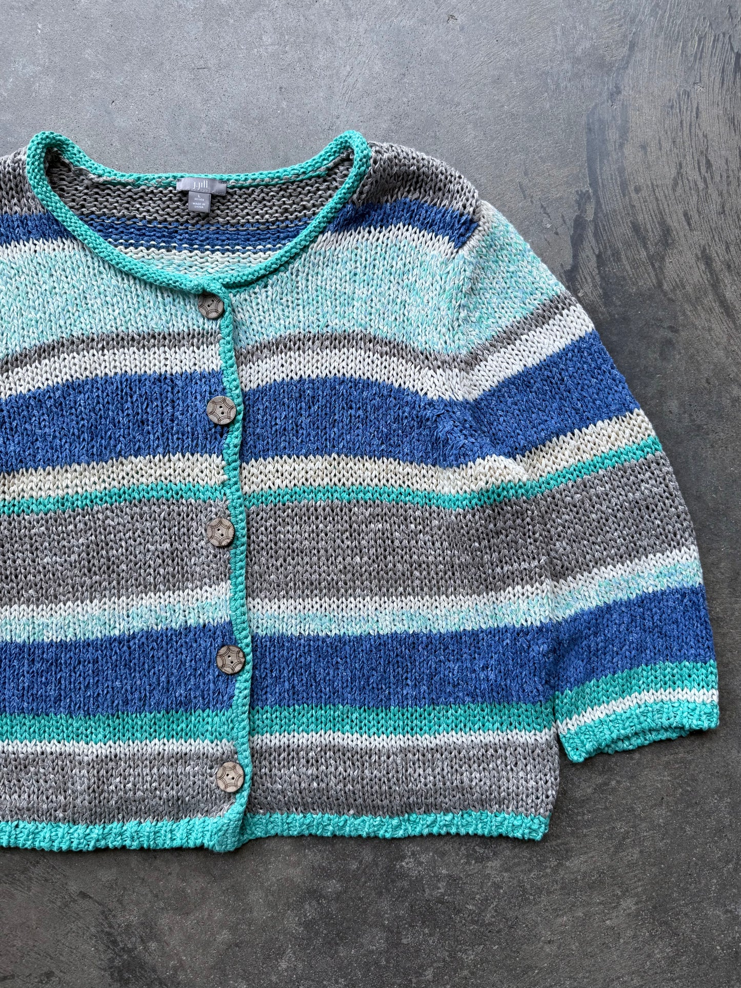 Striped Cardigan - L