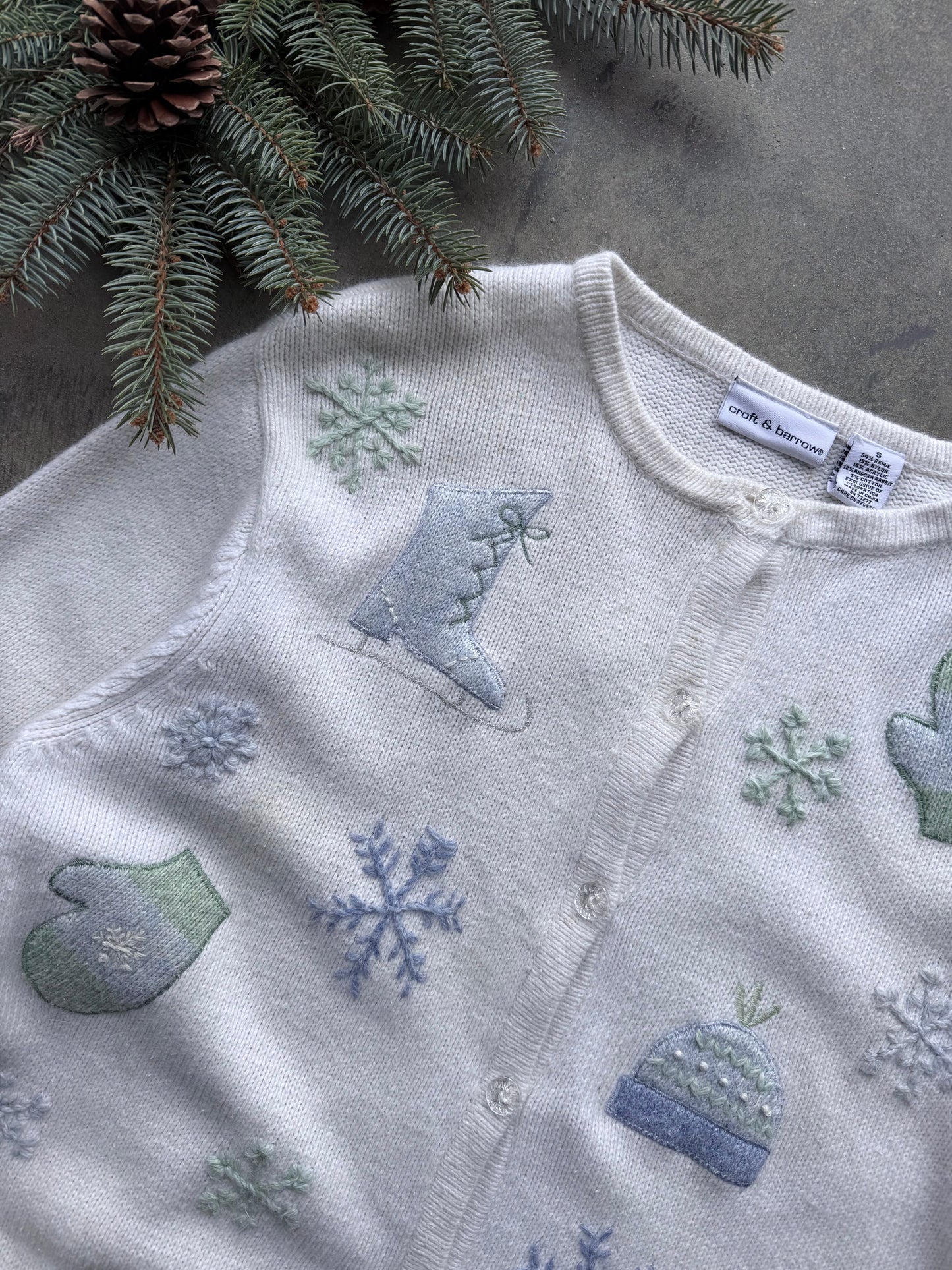 Ice Skates Cardigan - S