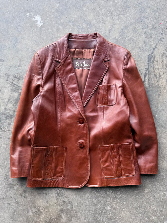 Leather Jacket - L