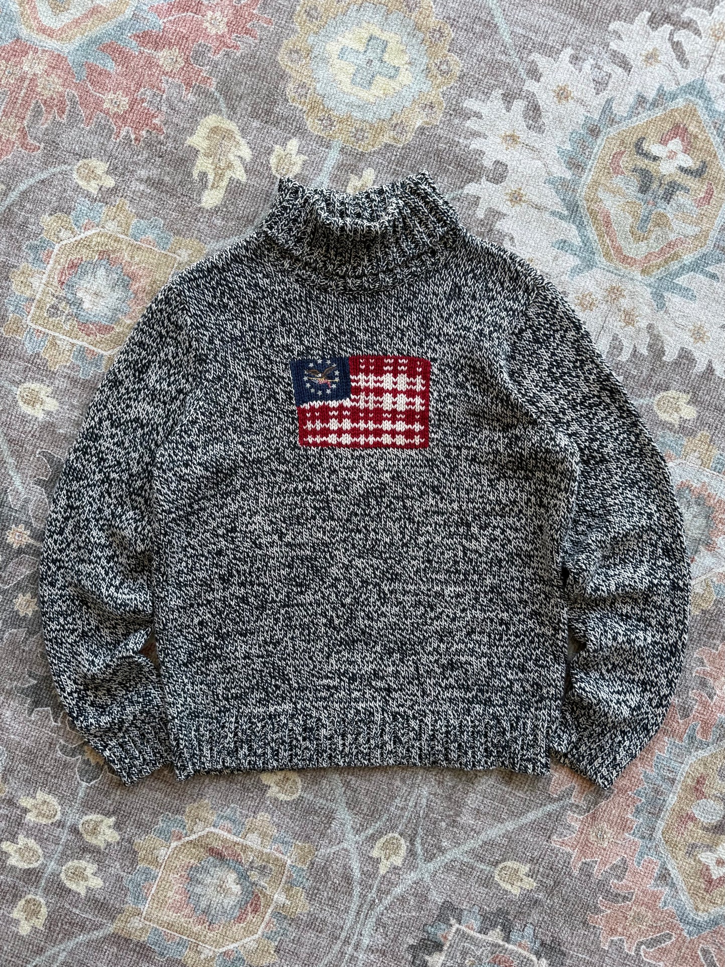 Flag Turtleneck Sweater - XL