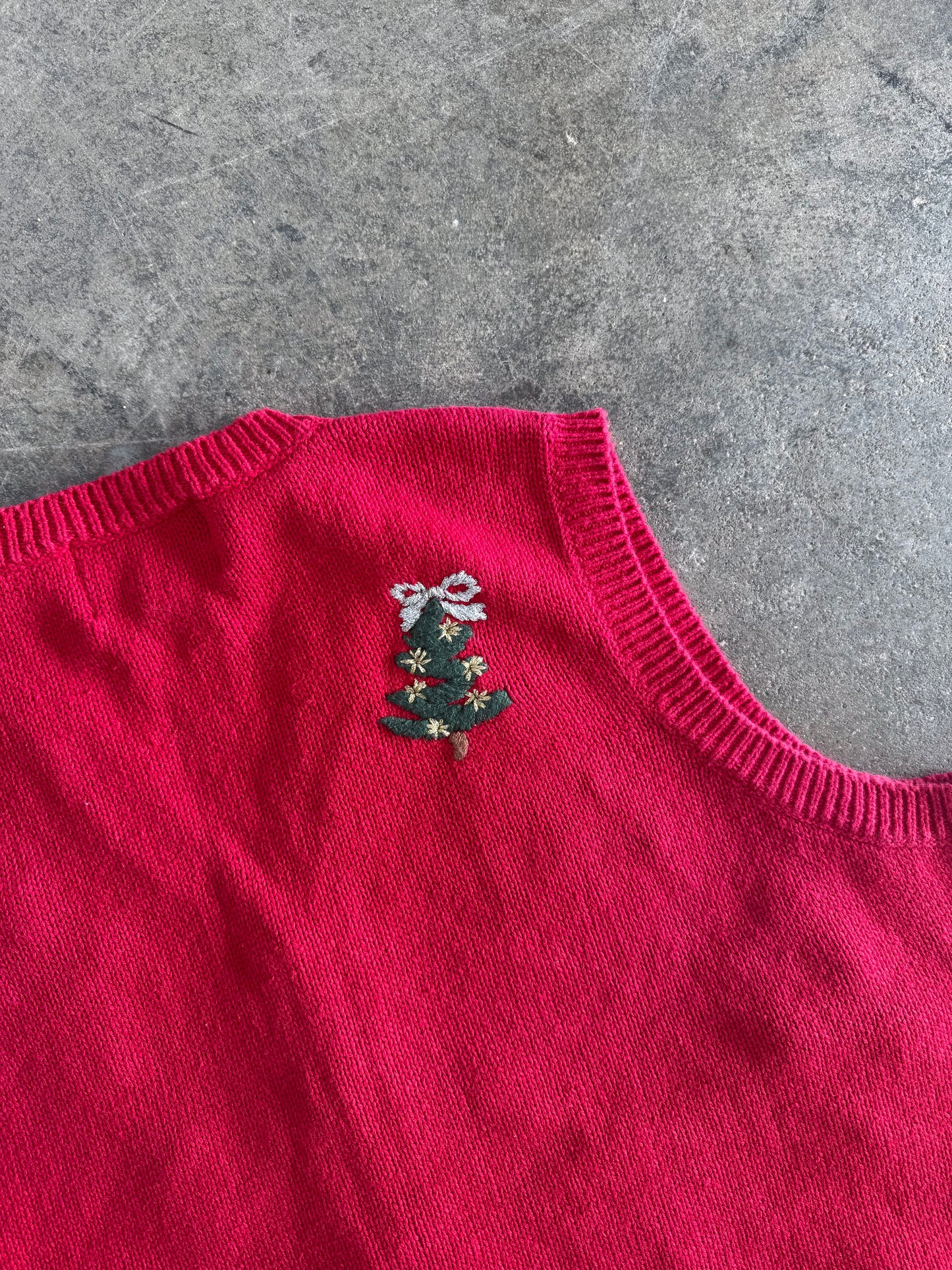 Christmas Tree Sweater Vest - XL