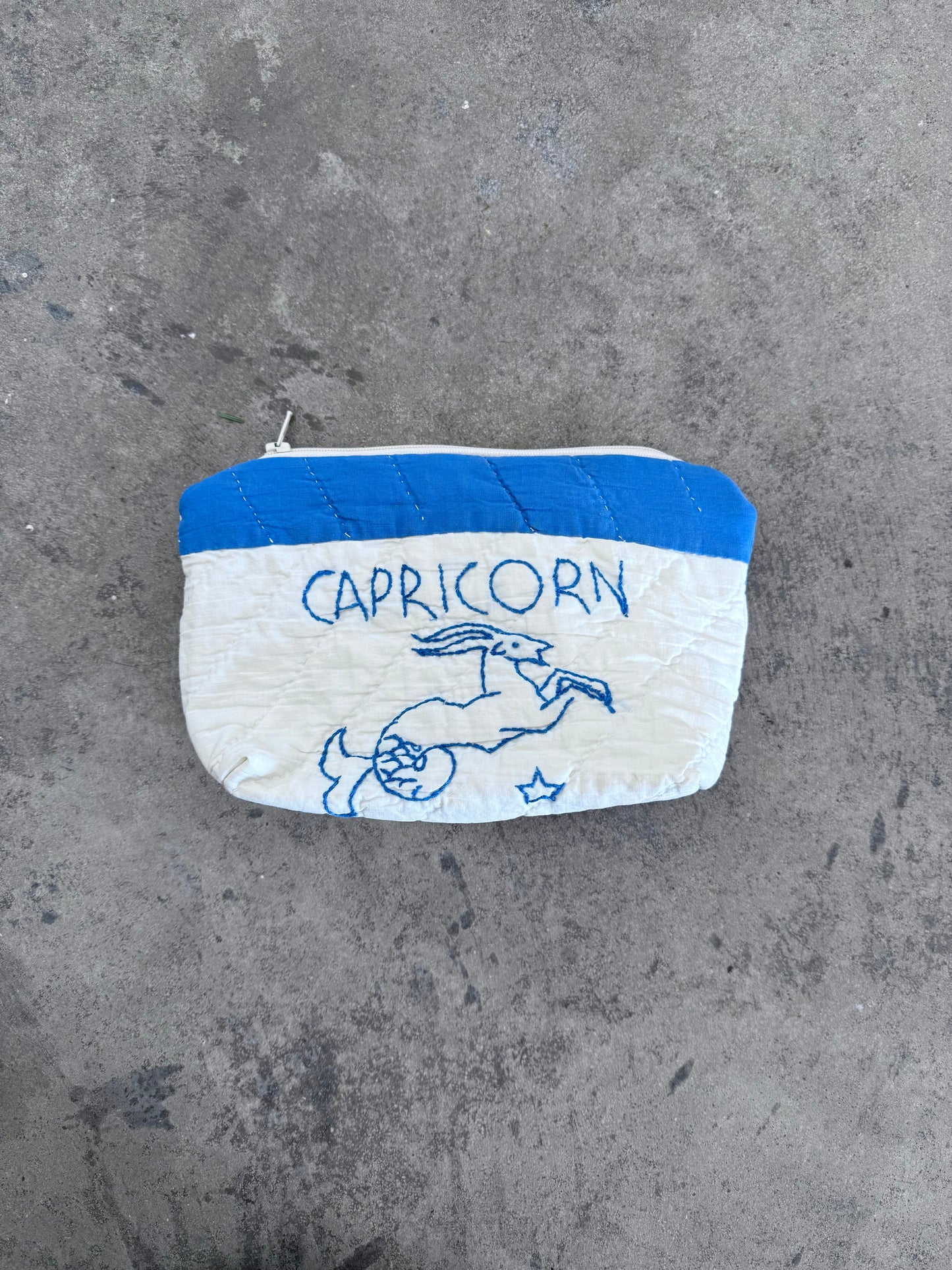 Capricorn Zodiac Small Makeup Bag