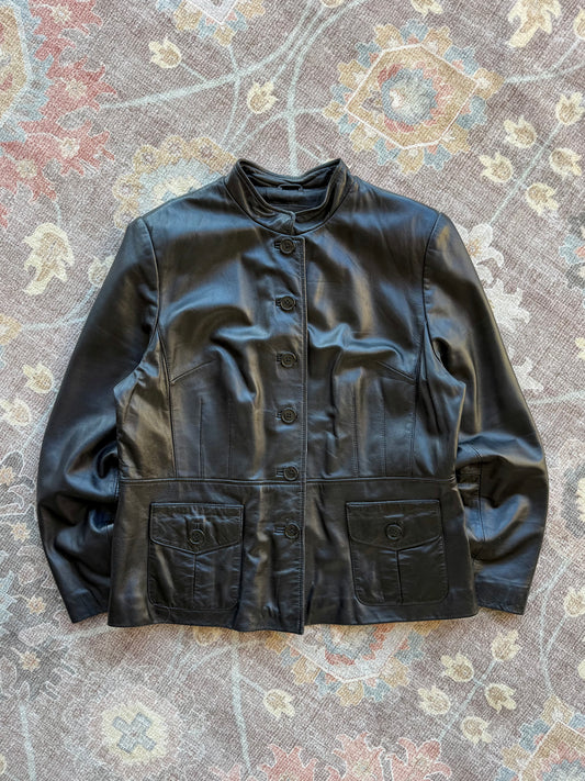 Leather Jacket - L