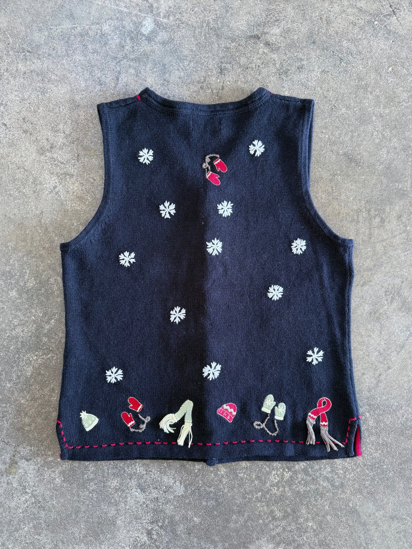 Snowflake Sweater Vest - S