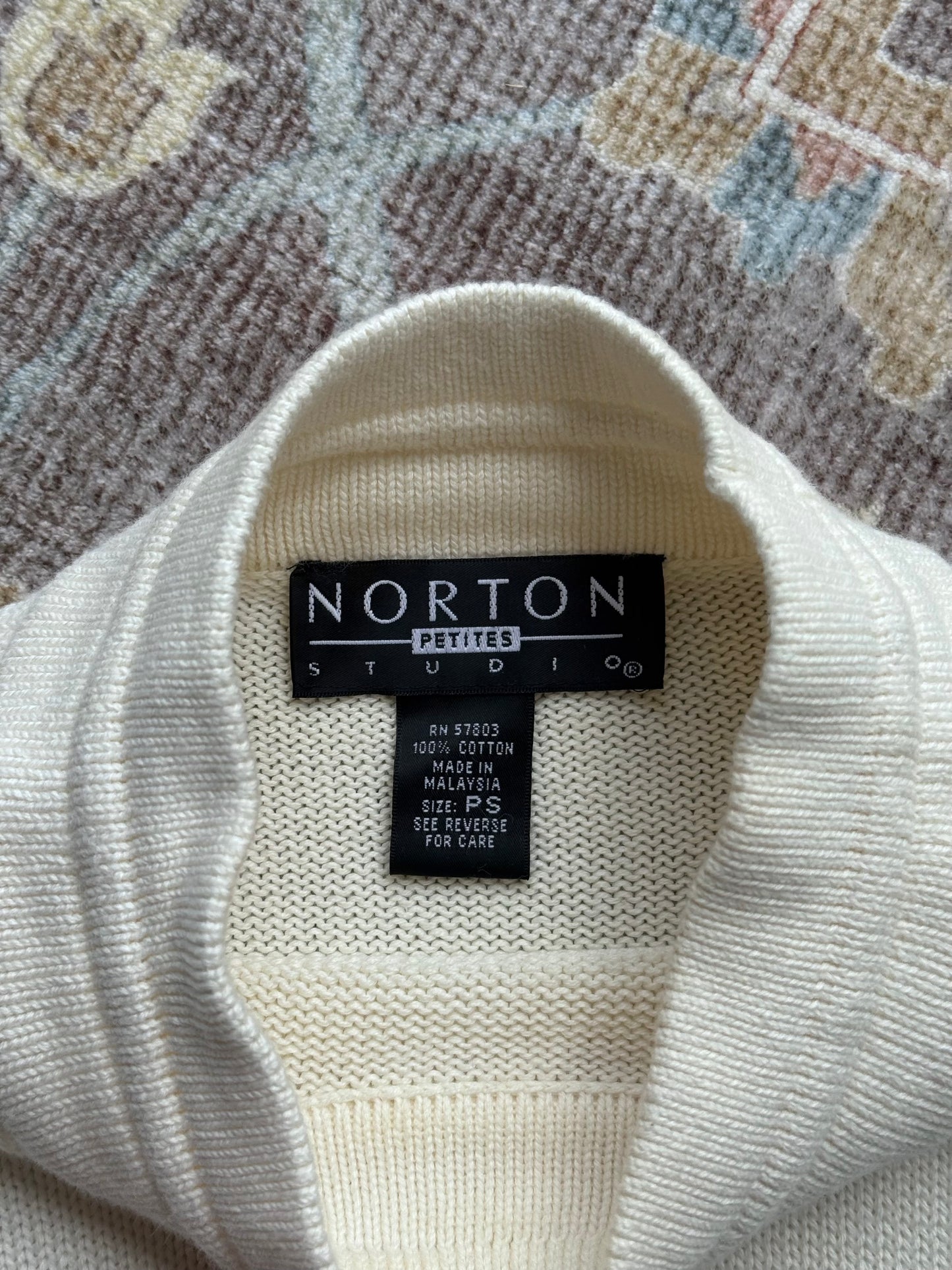 Americana Mock Neck Sweater - S