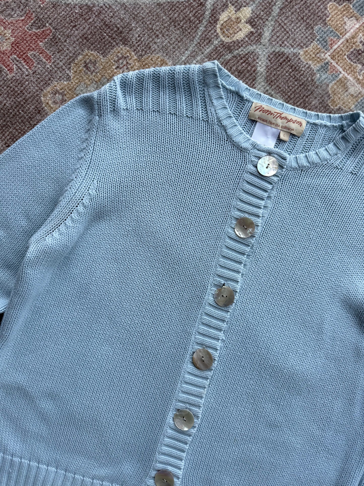 Pearl Button Cardigan - L