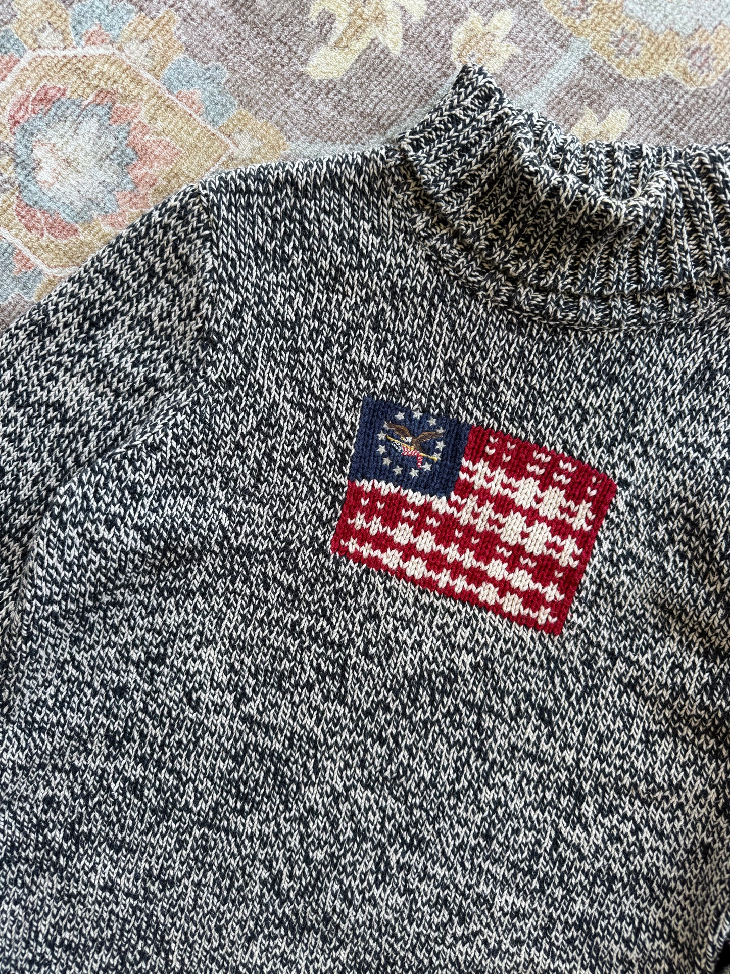 Flag Turtleneck Sweater - XL