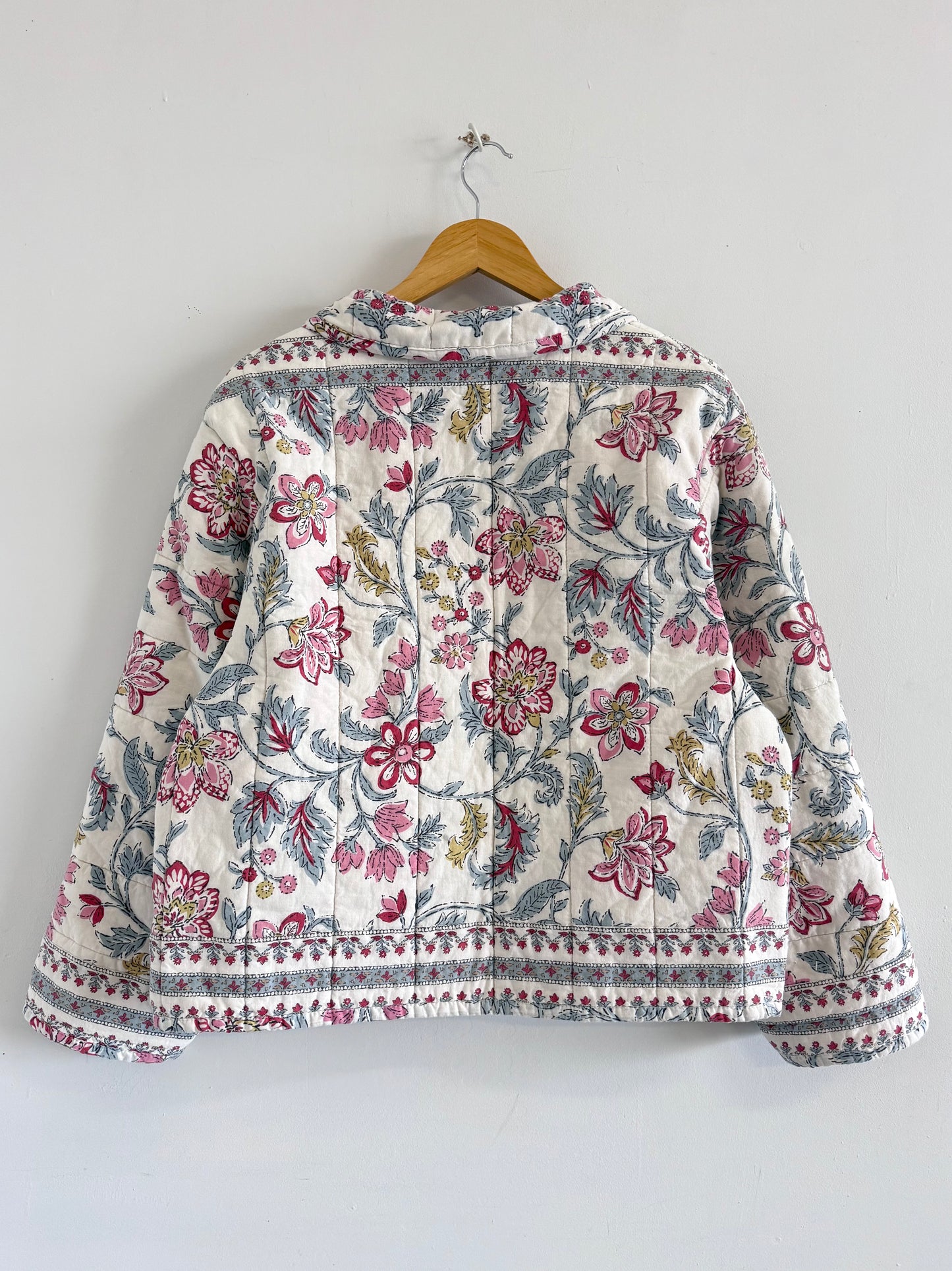Quilt Button Snap Jacket - S