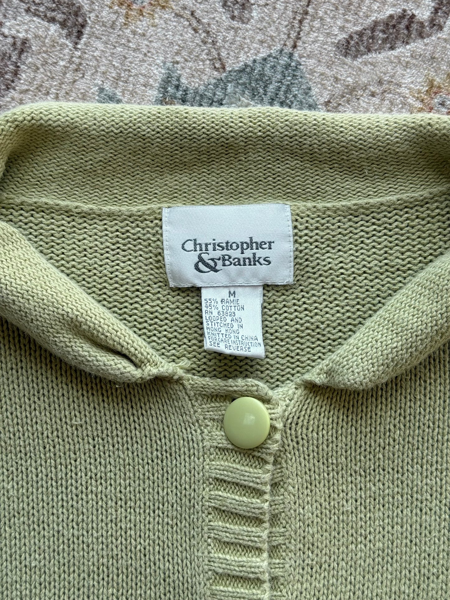 Roll Neck Cardigan - M