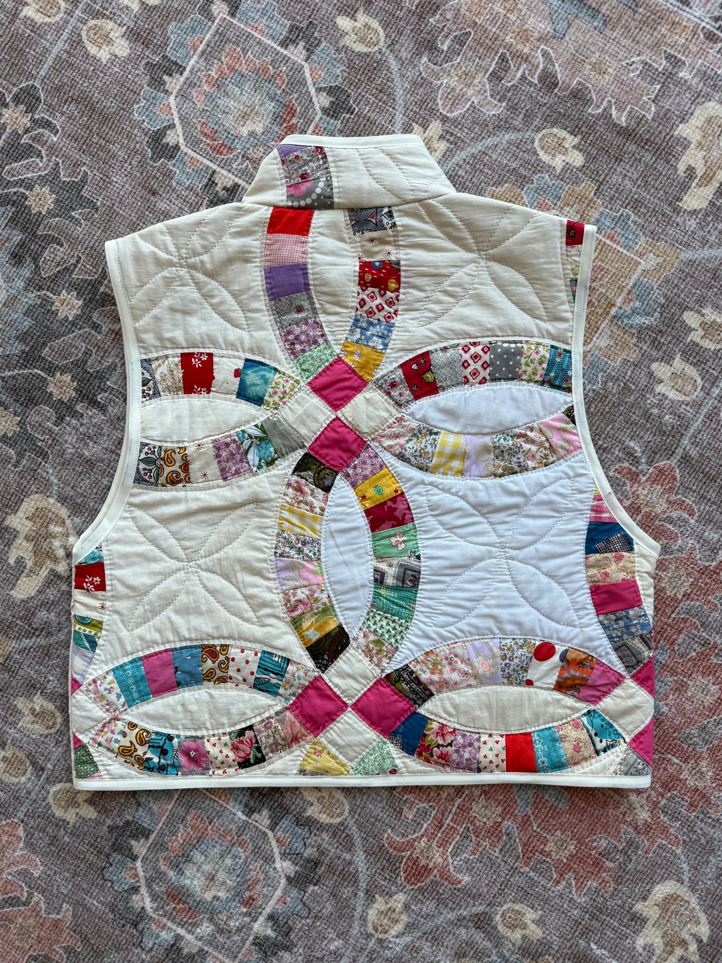 Quilt Zip Up Vest - L