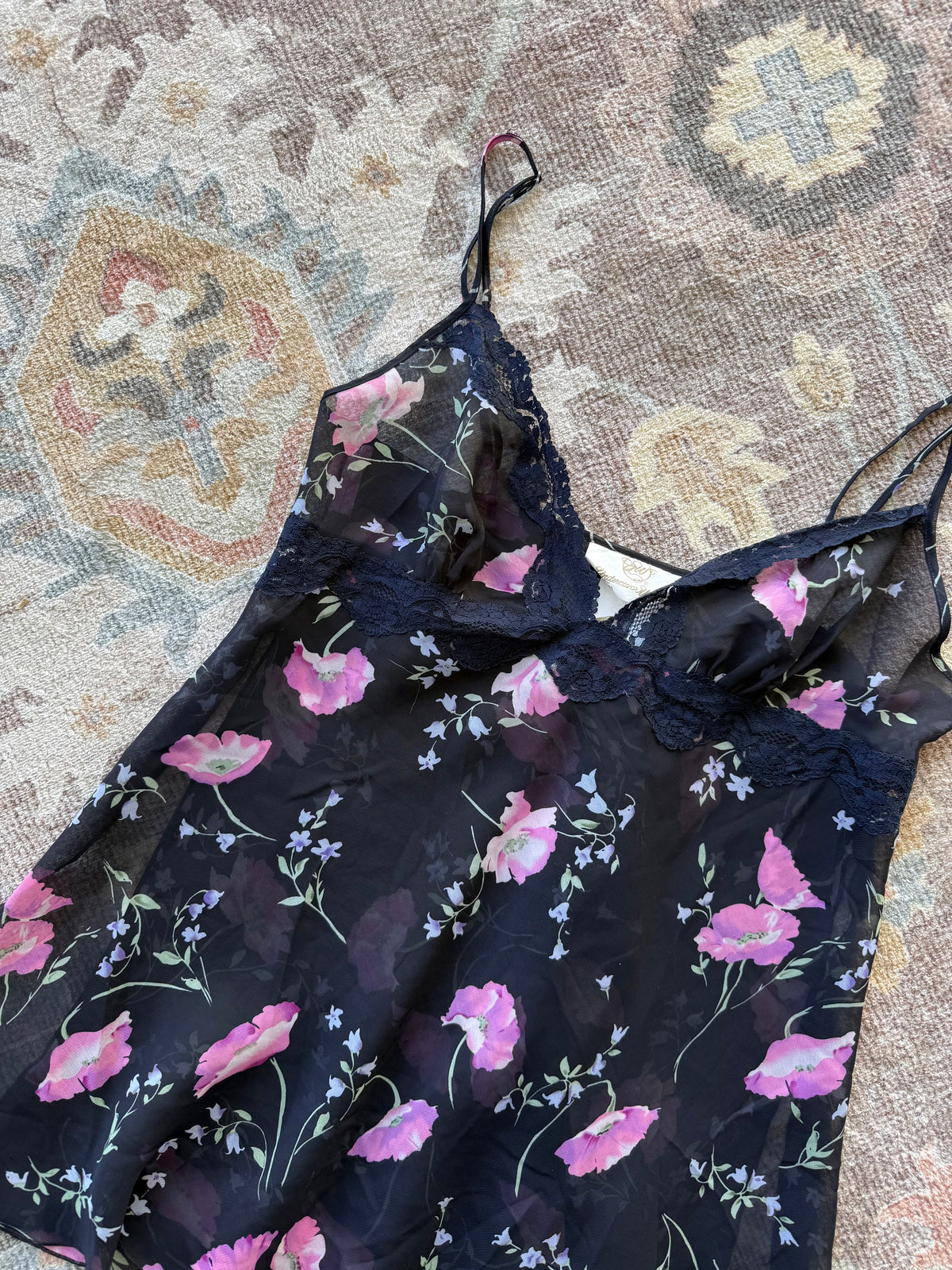 Sheer Slip Tank/Mini Dress - L