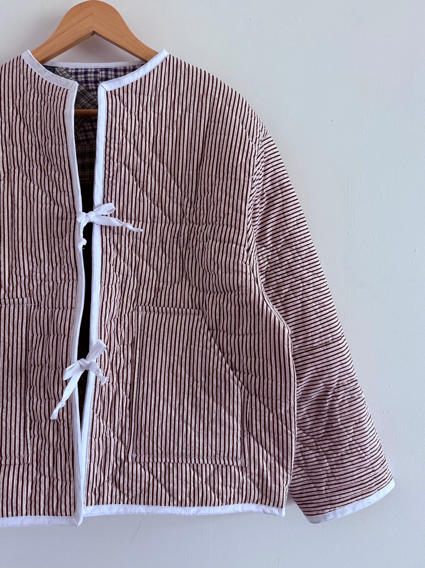 Quilt Tie Jacket - M