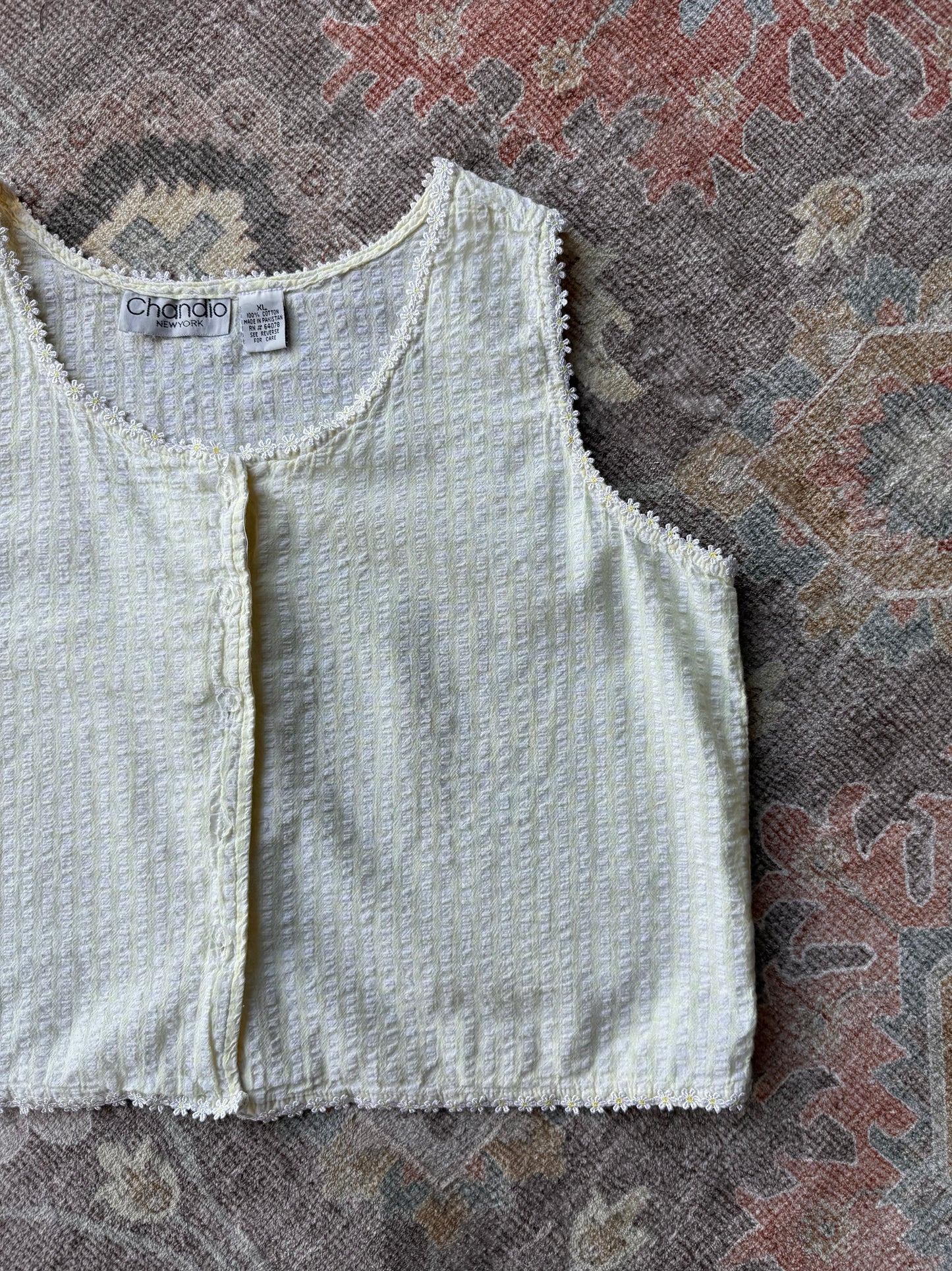 Striped Flower Tank - XL