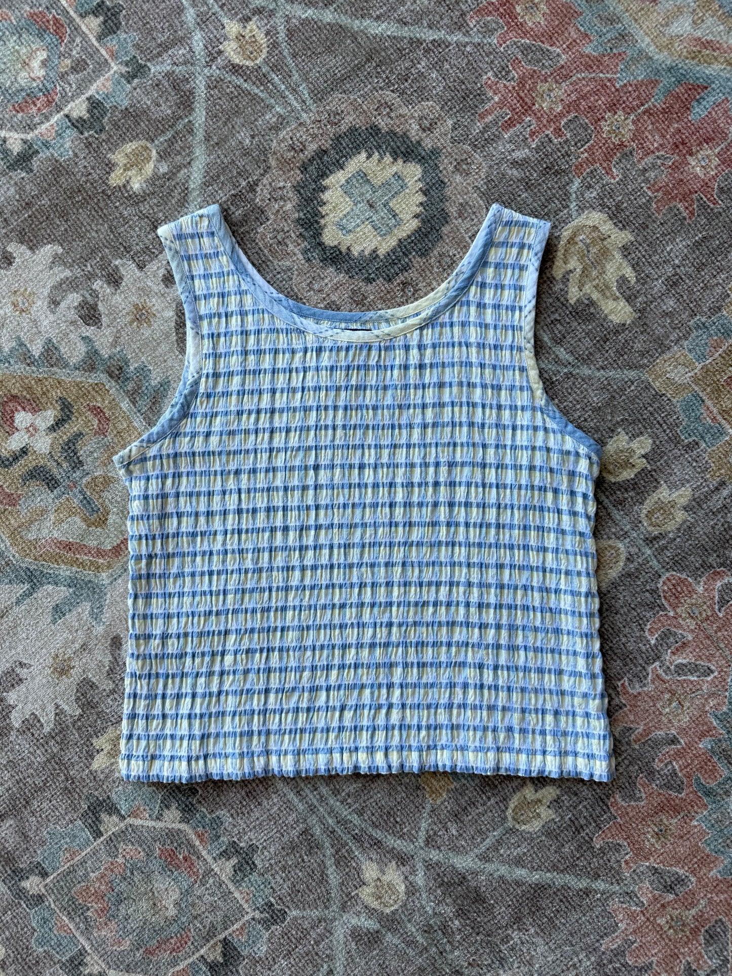 Gingham Tank - M