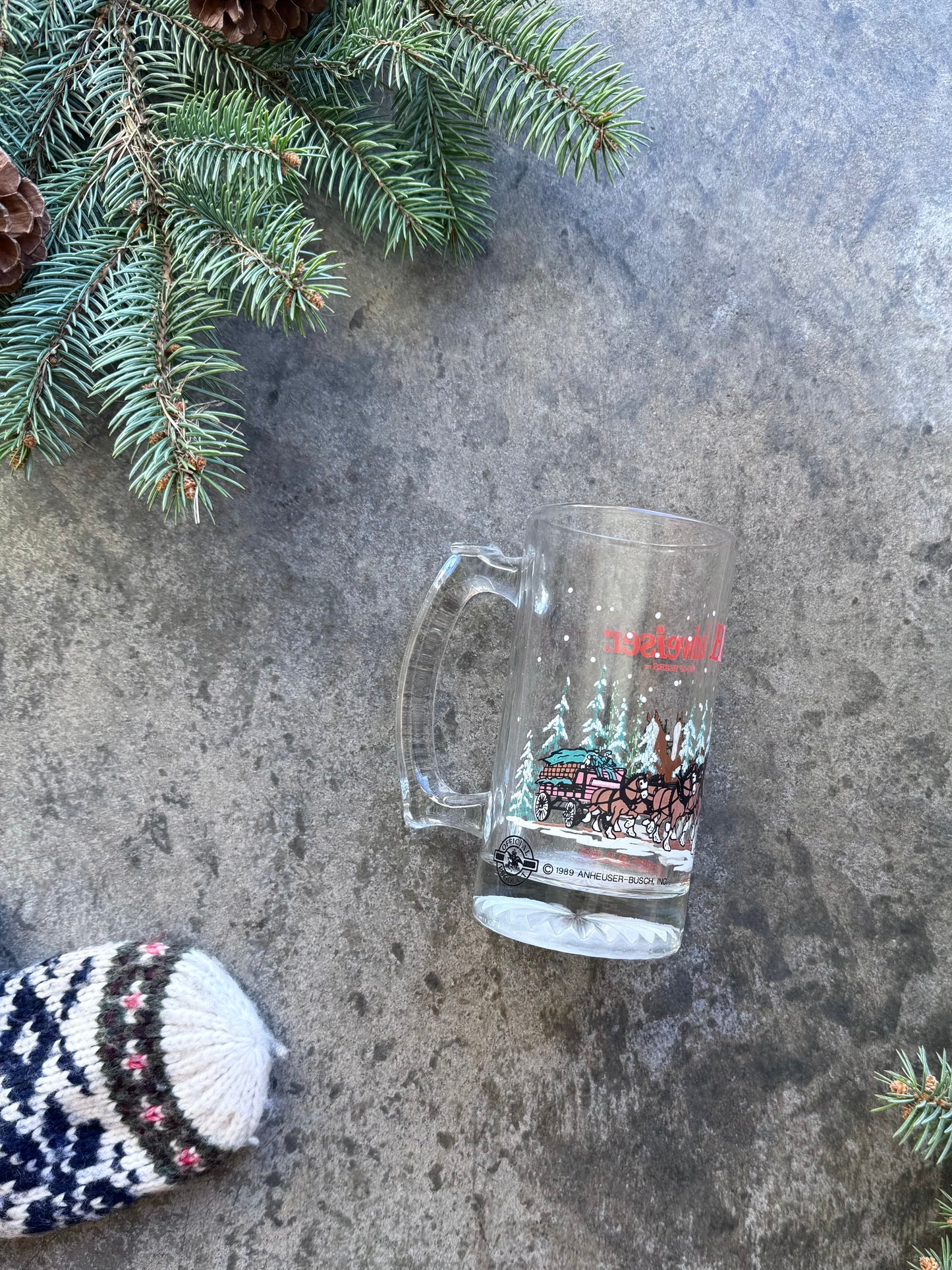 Budweiser Stein Glass