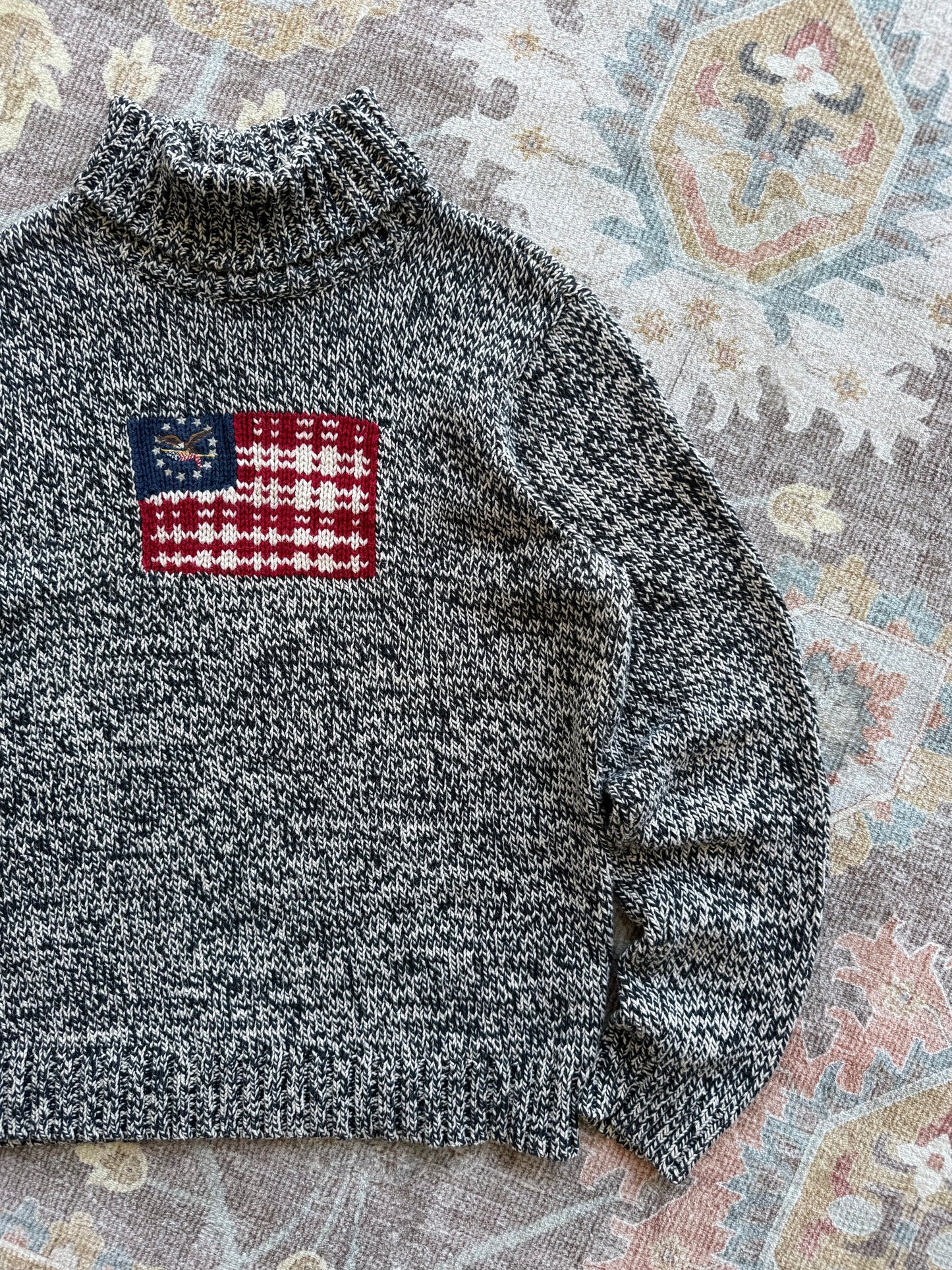 Flag Turtleneck Sweater - XL