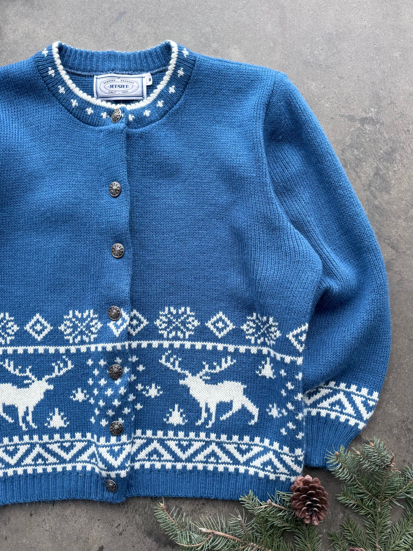 Reindeer Cardigan - M