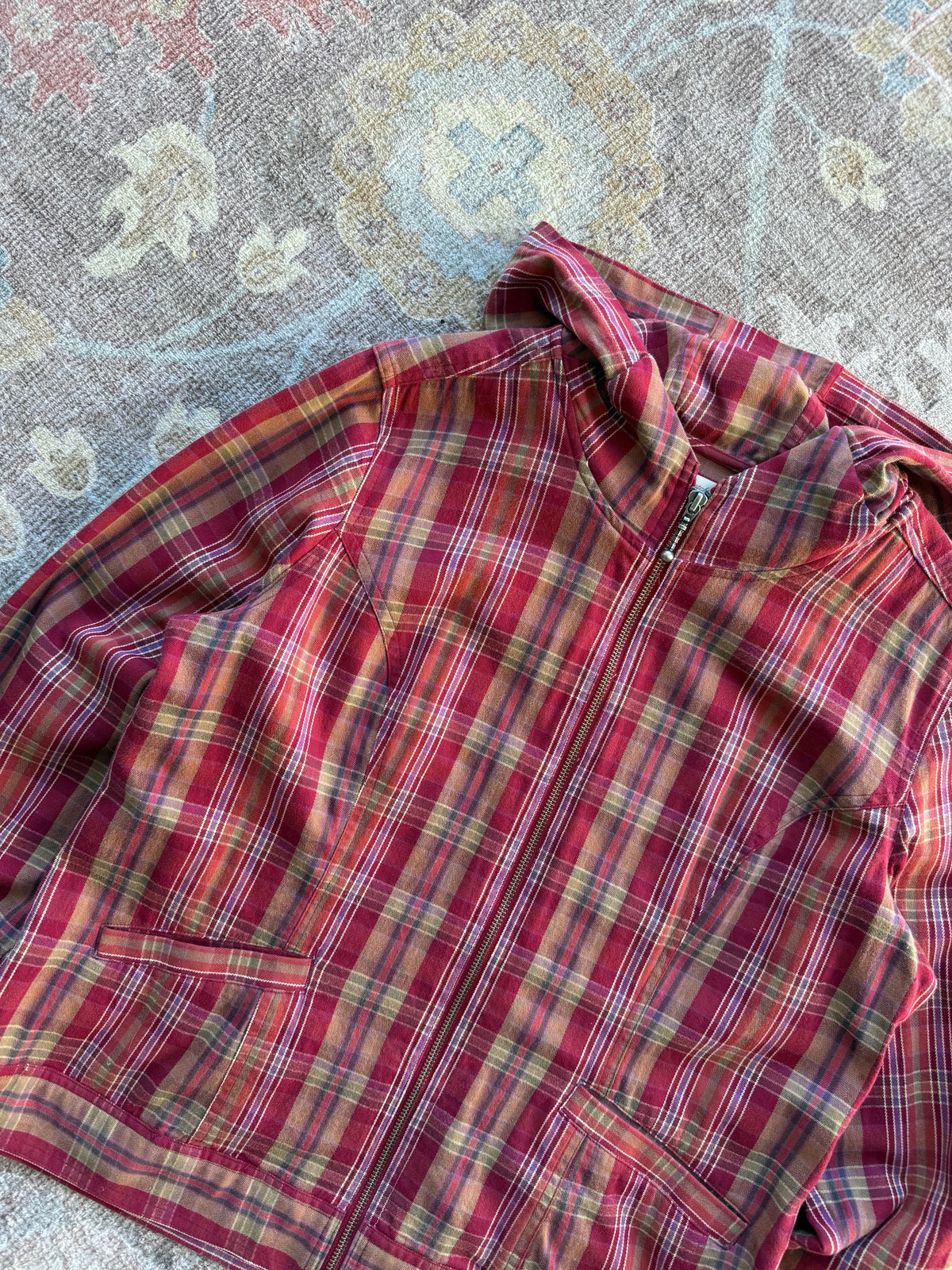 Plaid Jacket - L