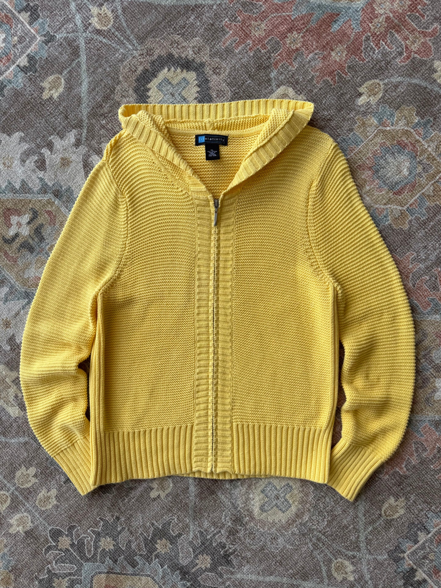 Zip Up Cardigan Hoodie - XL