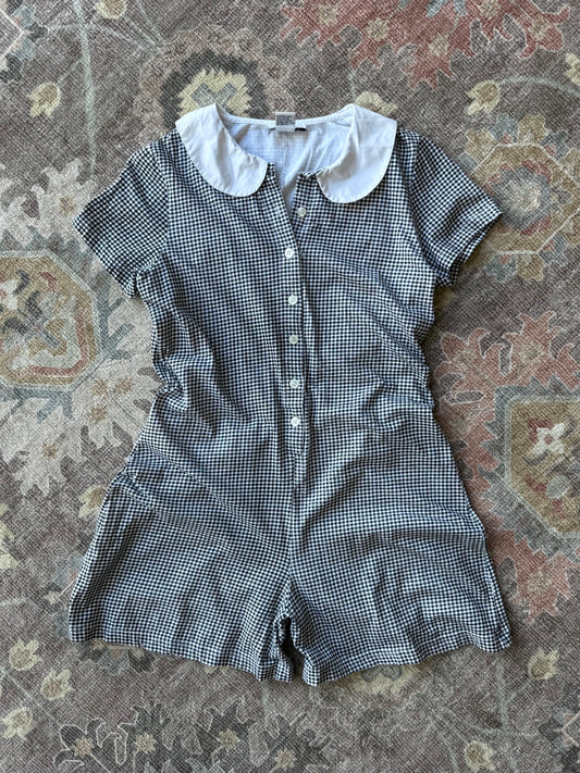 Gingham Romper - M
