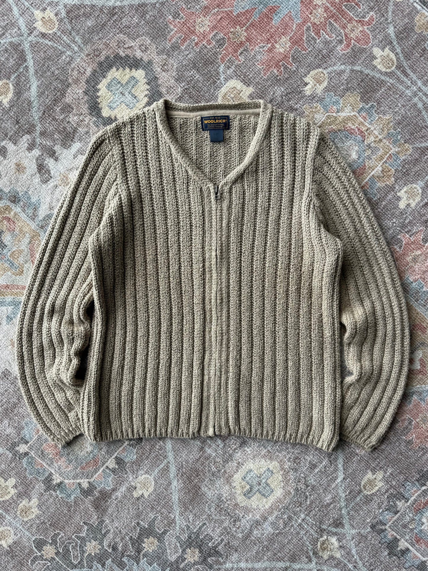 Zip Up Cardigan - M