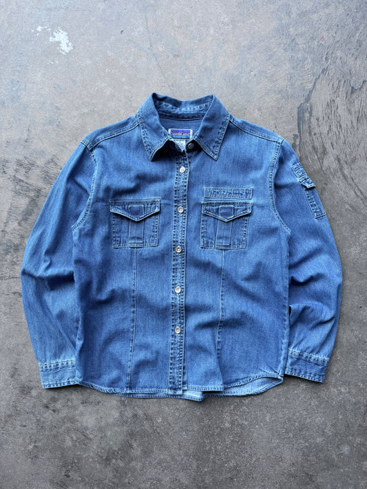 Denim Button Down - M
