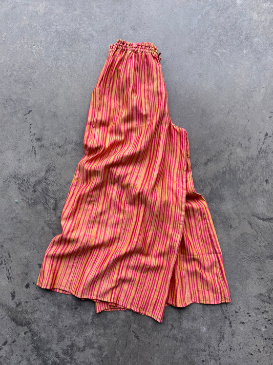 Striped Flowy Pants - S