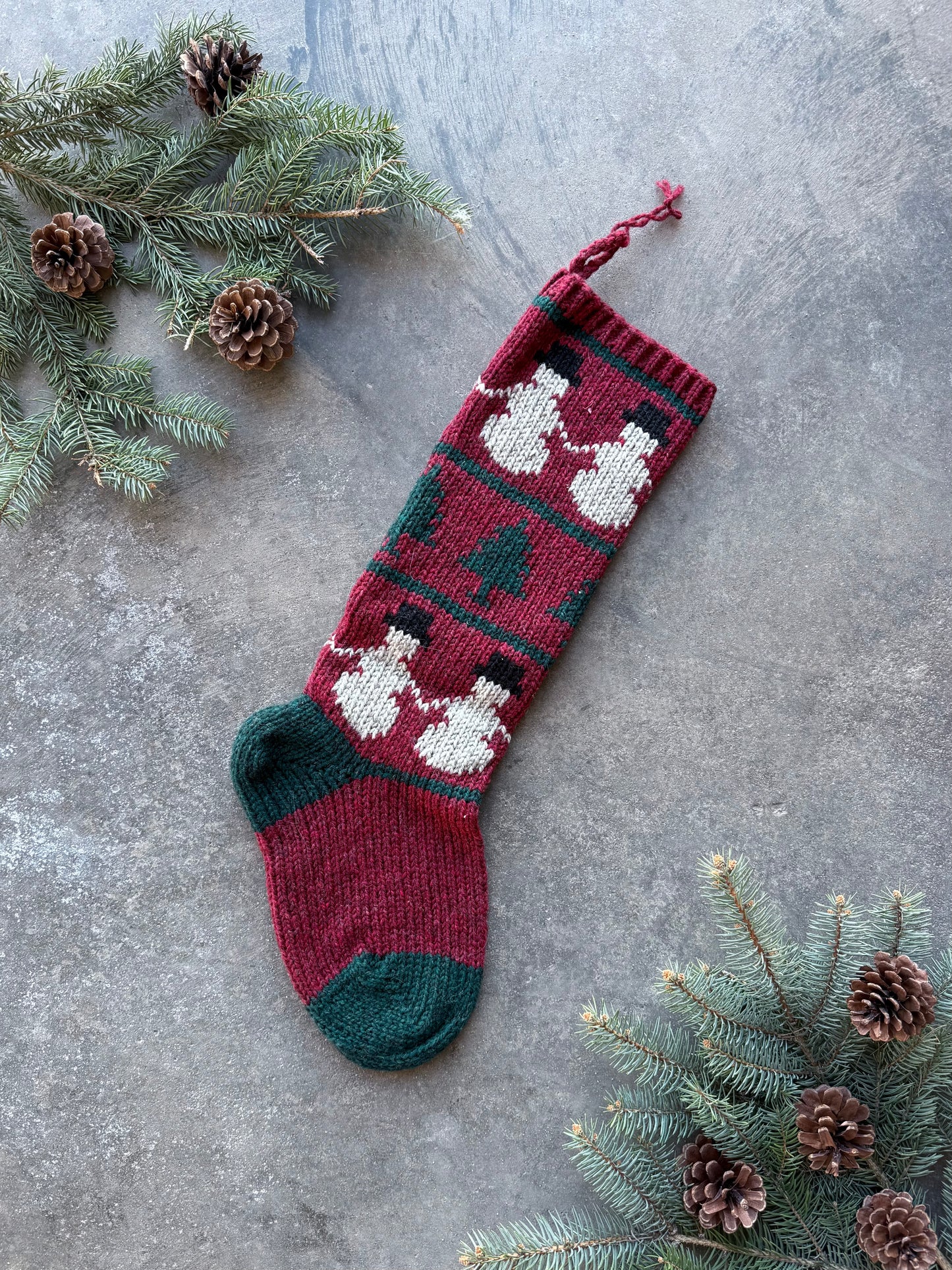 Vintage Wool Stocking