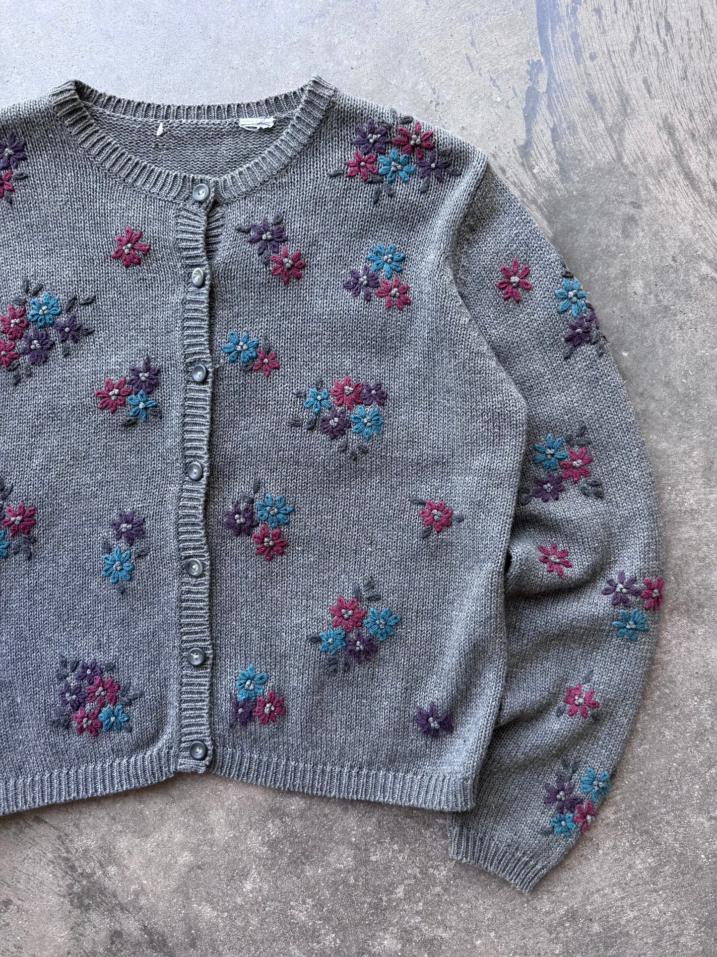 Flower Cardigan - M