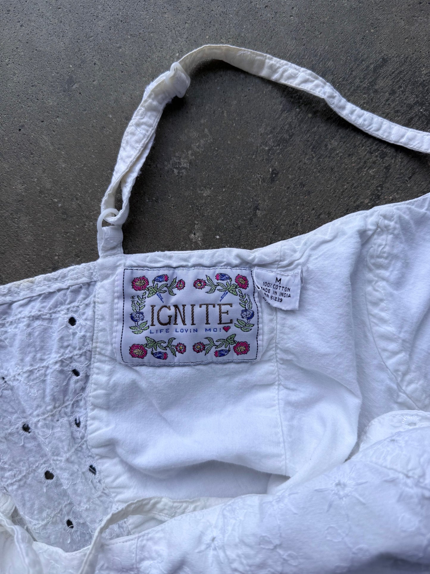 Eyelet Bustier Tank - M