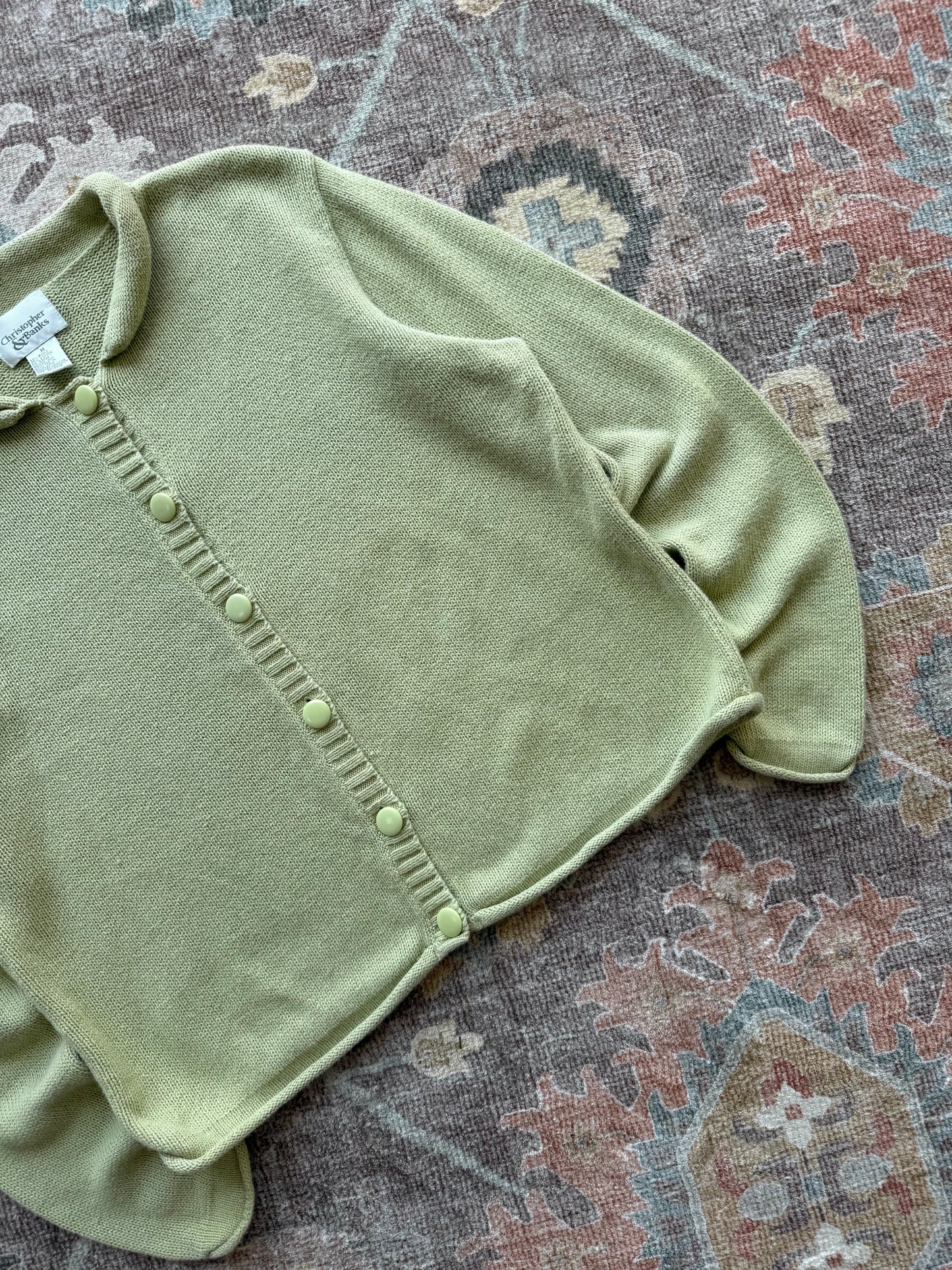 Roll Neck Cardigan - M