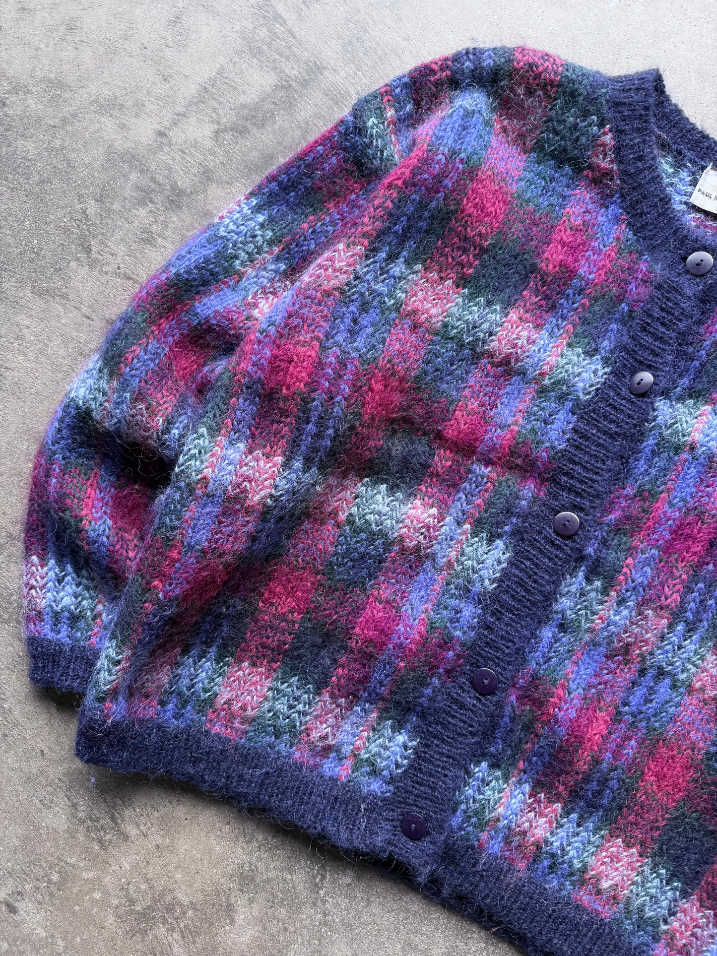 Plaid Cardigan - M