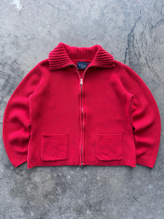 Zip Up Cardigan - M