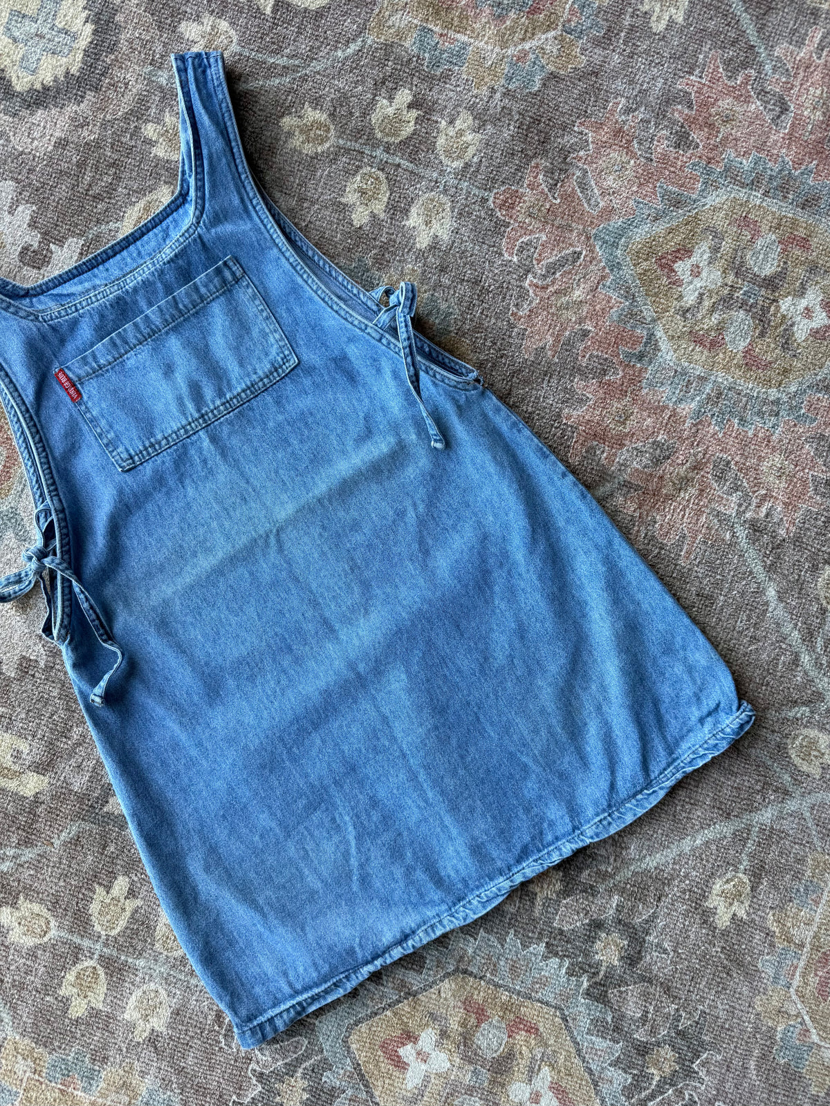 Denim Tie Dress - M