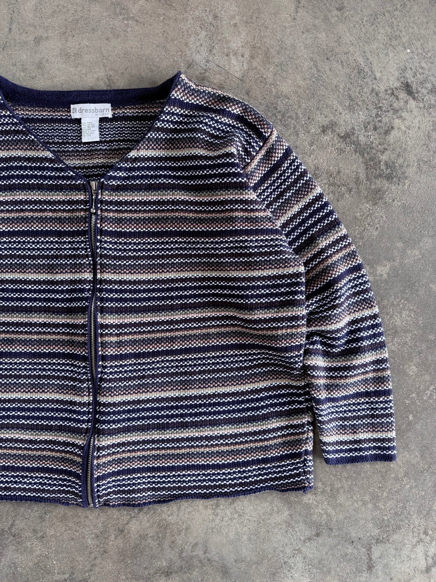 Zip Up Cardigan - 2XL