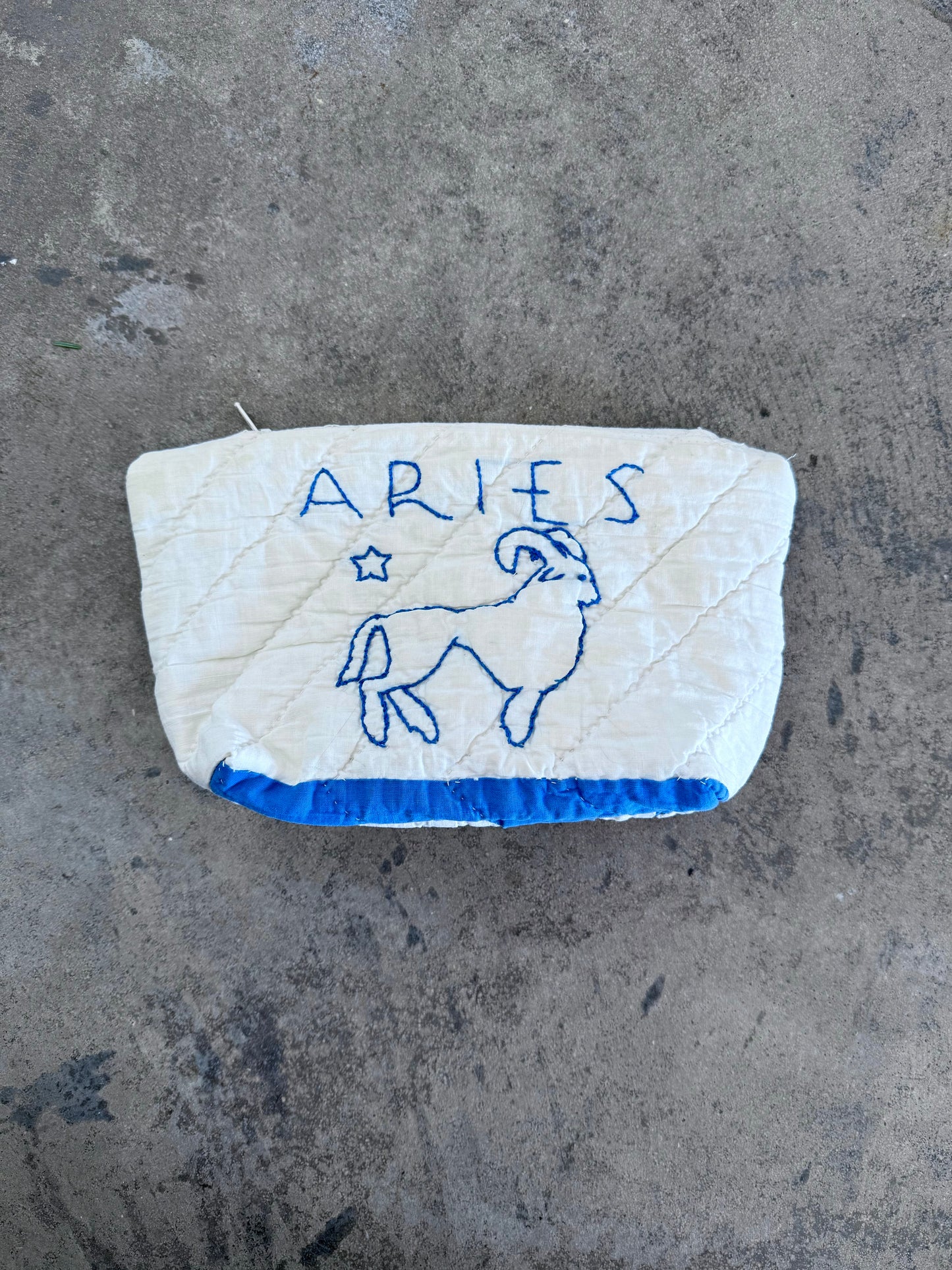 Aries Zodiac Small Makeup Bag