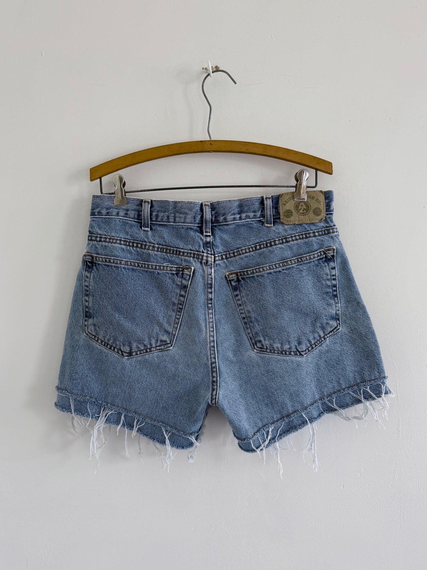 Double Fray Denim Shorts - 30x2.5