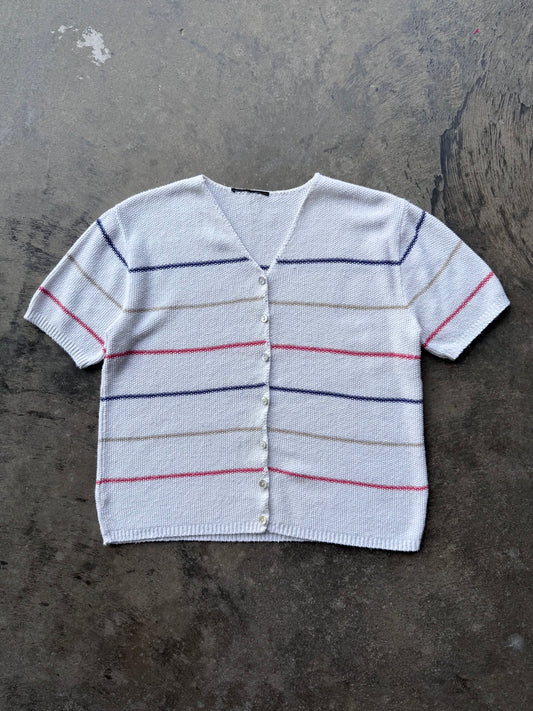 Striped Cardigan - M