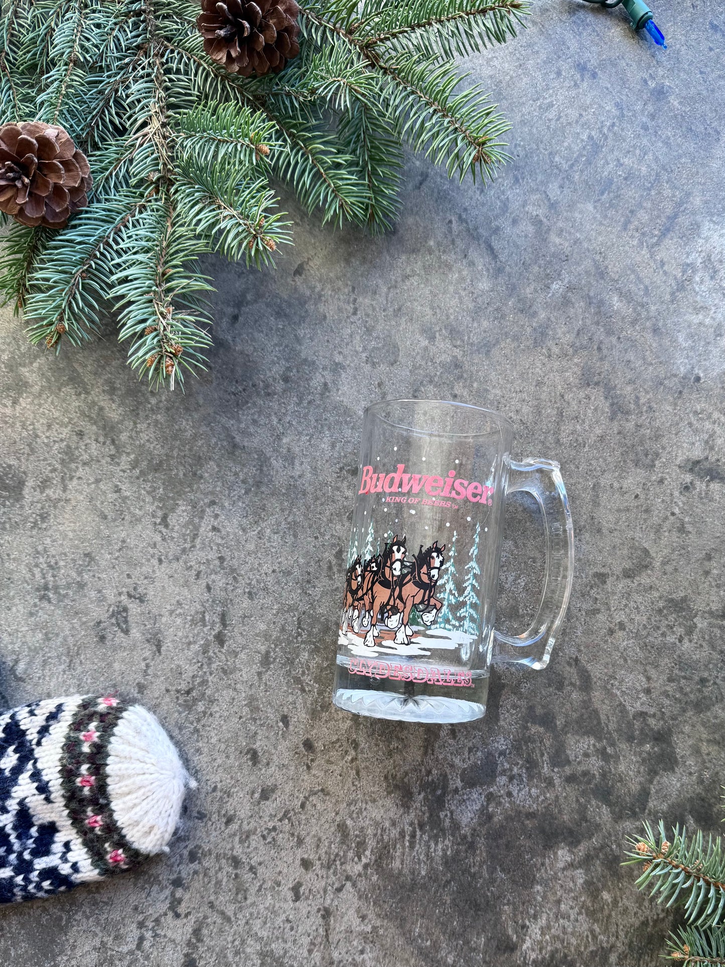 Budweiser Stein Glass