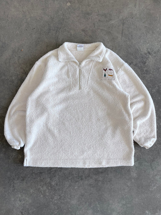 Terry Cloth Quarter Zip - L