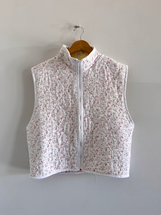 Quilt Zip Up Vest - M