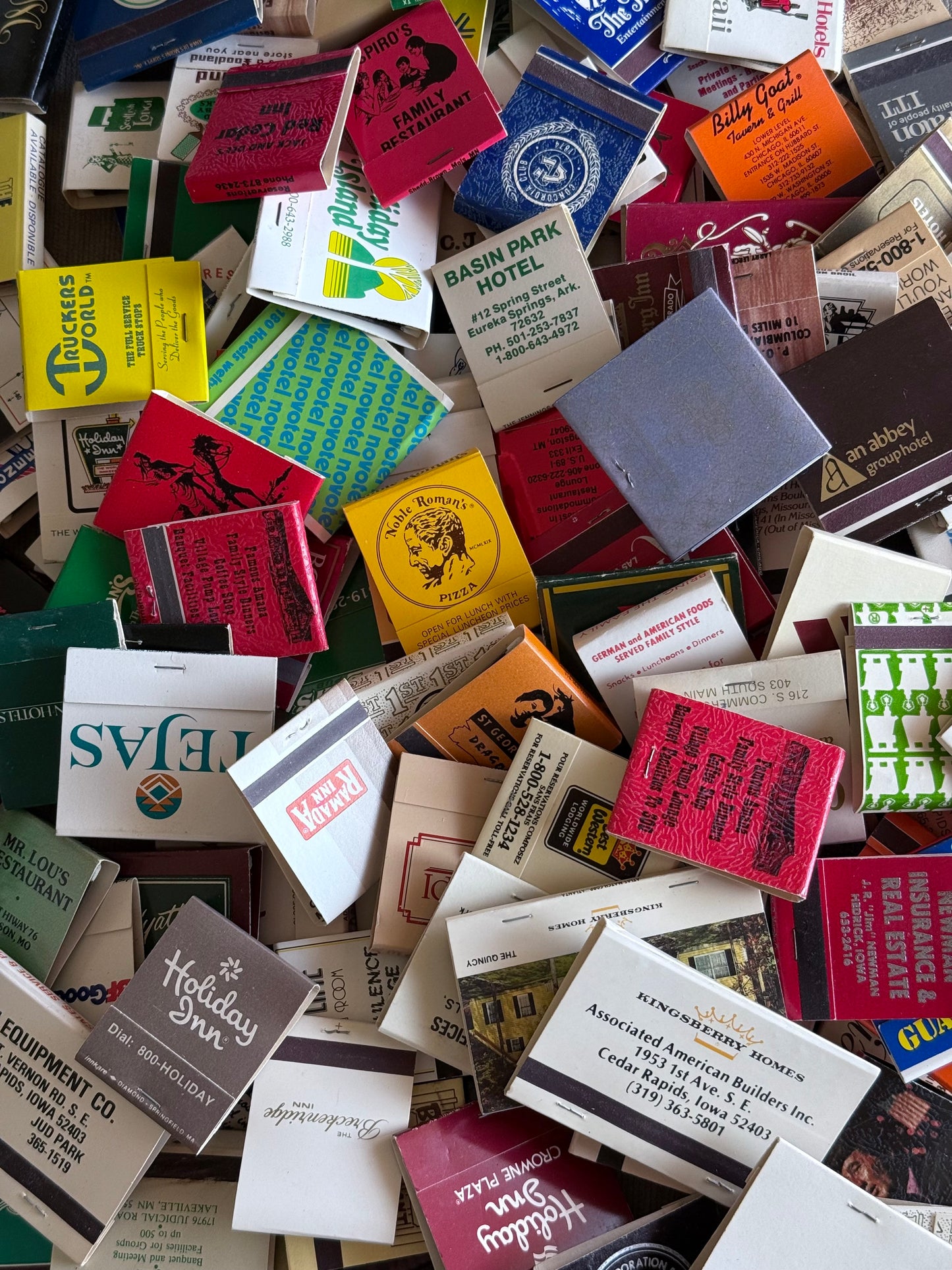 Random Vintage Matchbooks - Set of 15