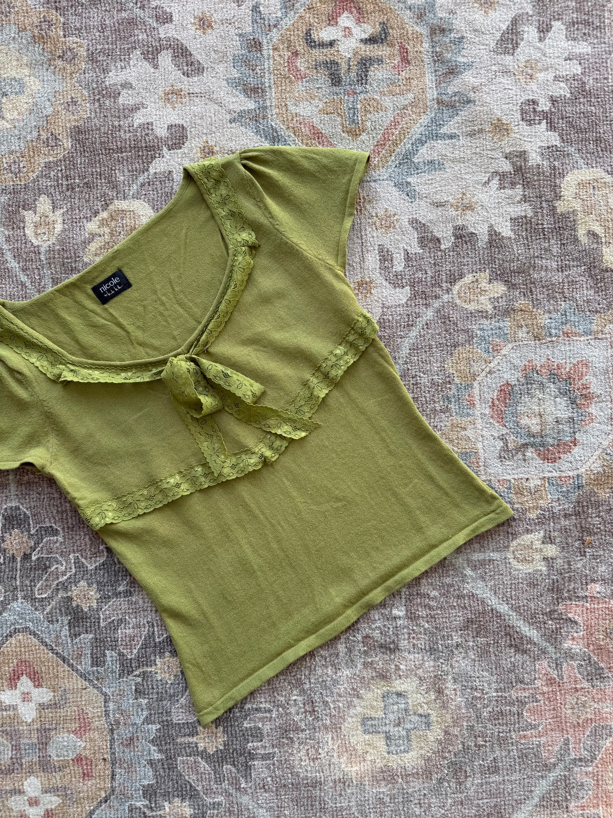 Lace Trim Top - M