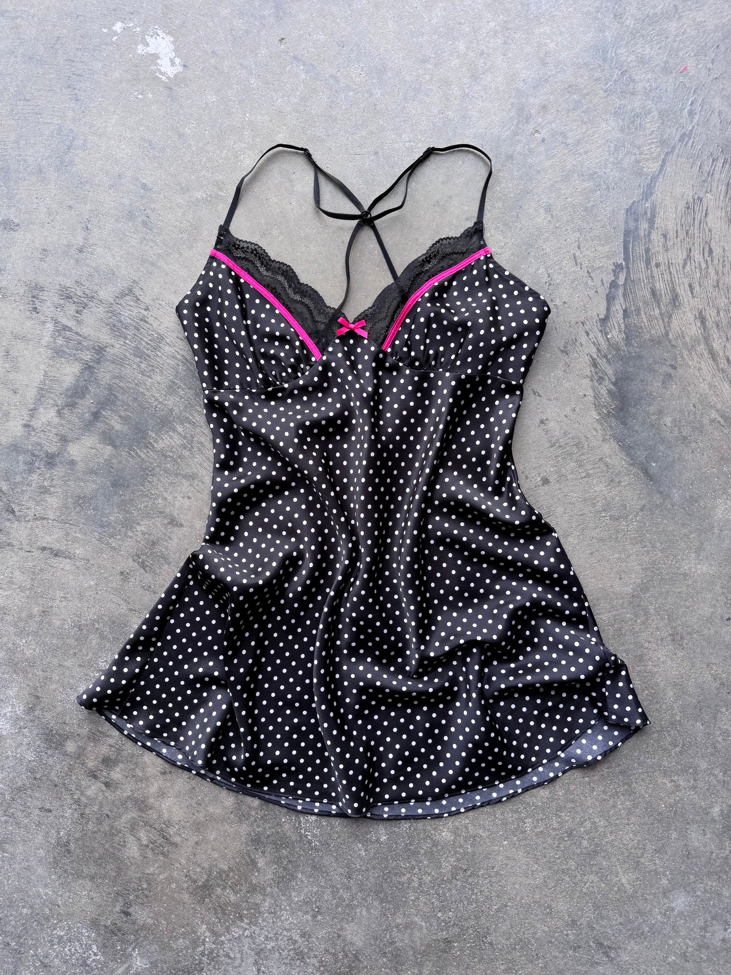 Polka Dot Slip Dress - L