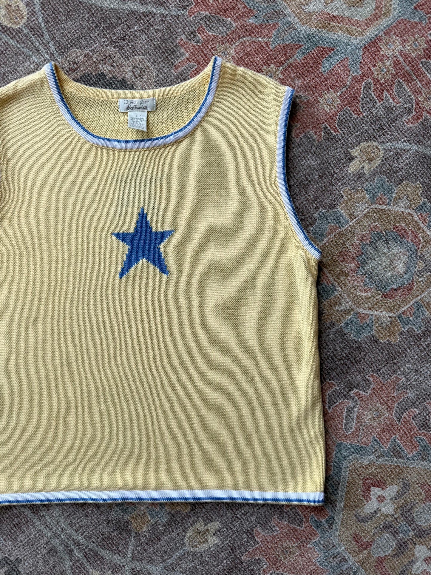 Knit Star Tank - L