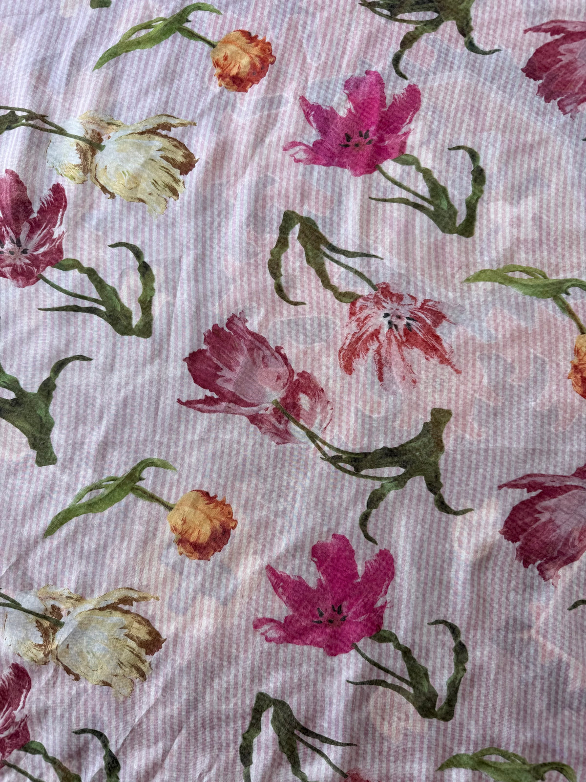 Sheer Flower Scarf